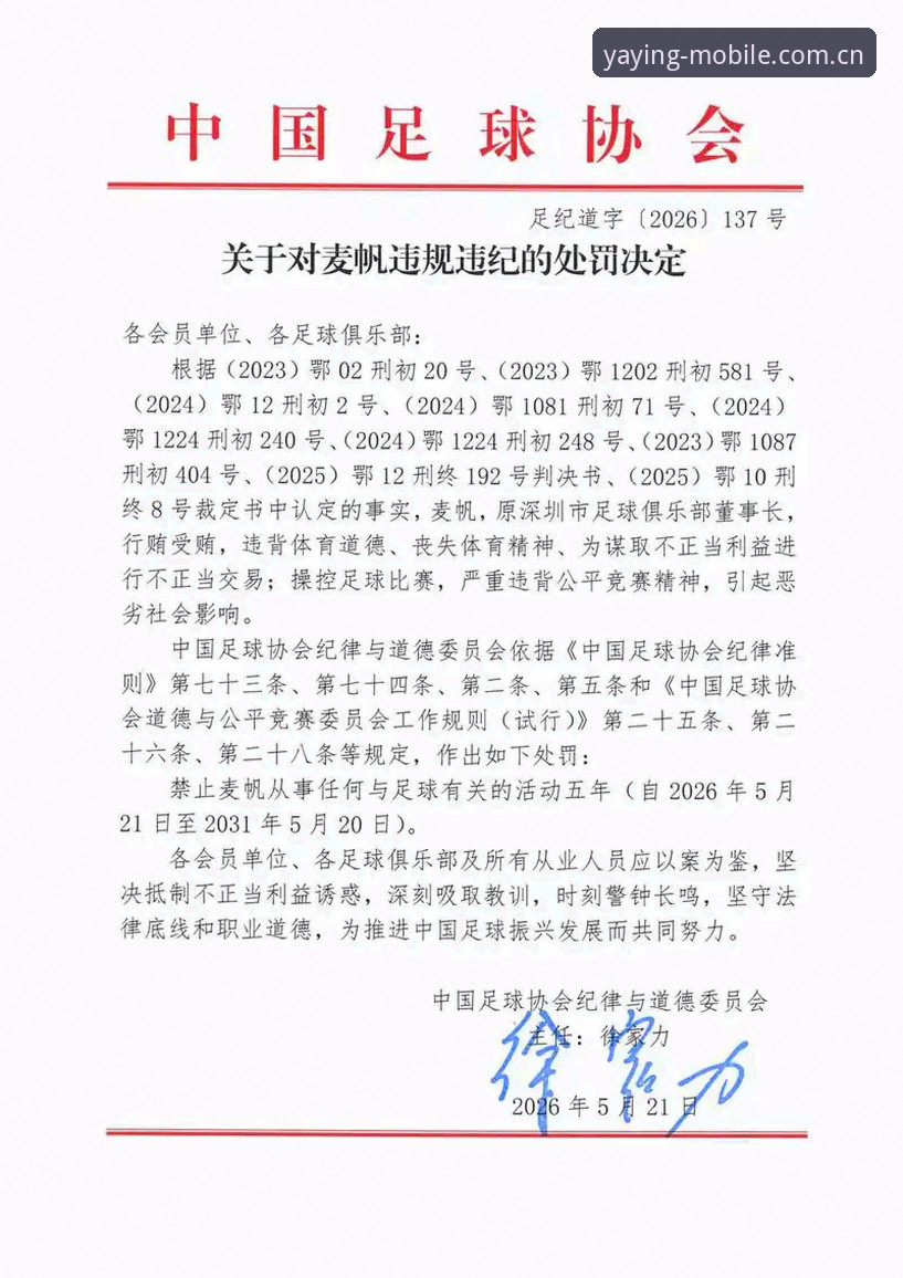 中国足协第三批禁足名单深度解读：在亚盈体育移动端追踪赛事资讯的完整指南